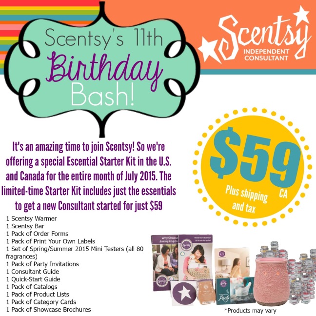 Join the Party with Scentsy for ONLY $59!