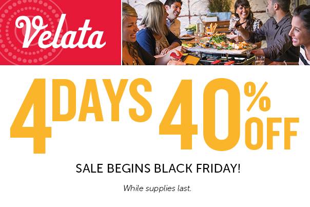 Velata 4 Days 40% Off Sale!