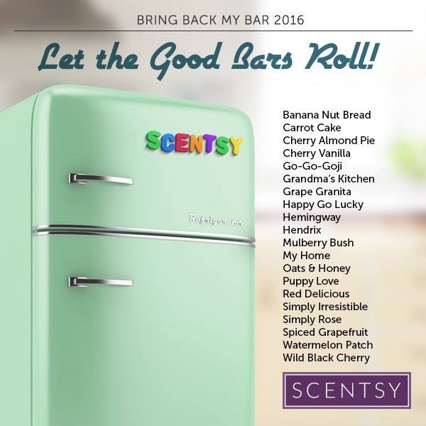 Let the Good Bars Roll! Scentsy's Bring Back My Bar 2016!