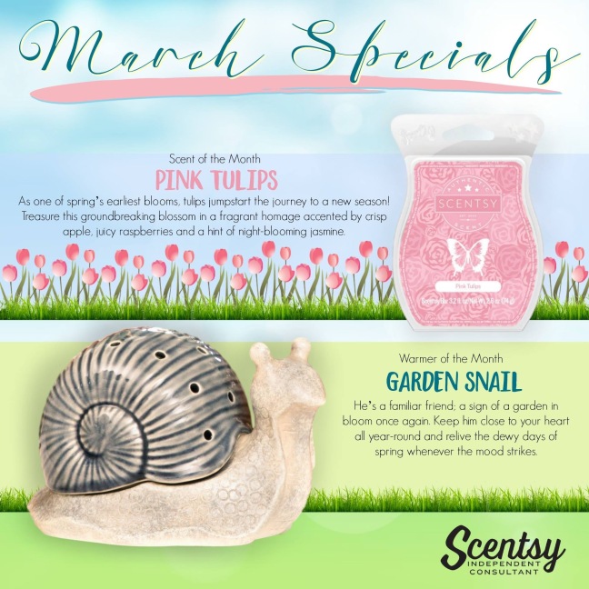 Scentsy's March 2016 Warmer & Scent of the Month!