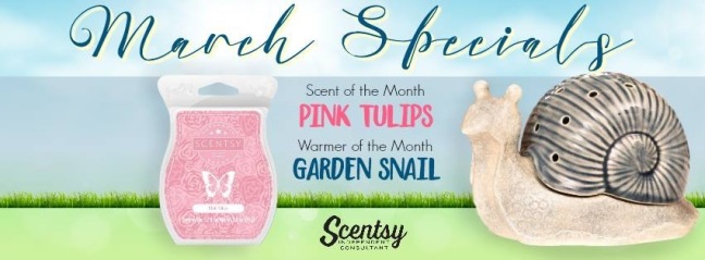 Scentsy's March 2016 Warmer & Scent of the Month